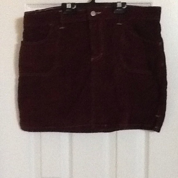 Burgundy skirt