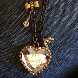 Betsy Johnson "Fly with me" necklace
