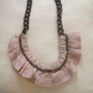 Ann Taylor Ribbon Chain Necklace