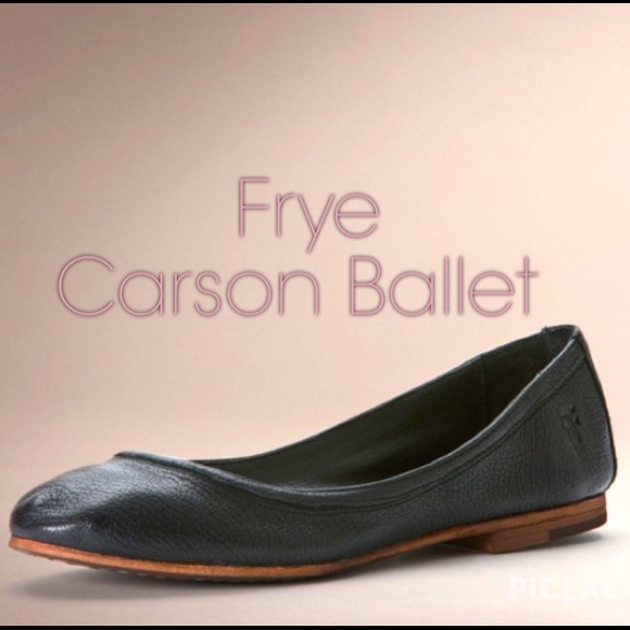 Frye Shoes - FRYE Carson Ballet Flat in Black