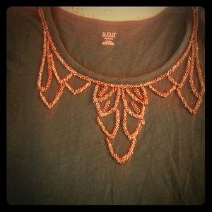 Embellished a.n.a cotton t-shirt