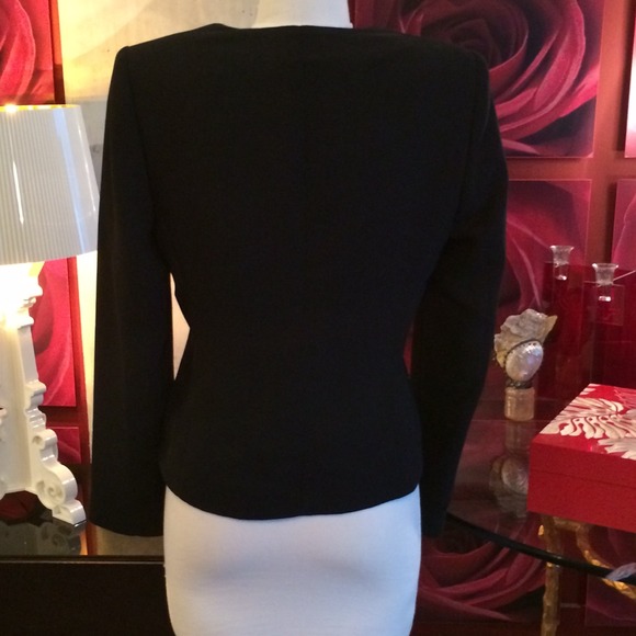 NEW Zara Black Jacket with gathered ring closure - Picture 2 of 3