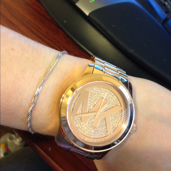 Authentic Michael Kors rose gold watch