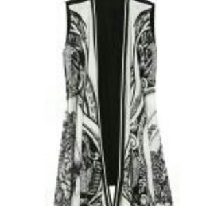 DKNY SIlk True Love Graffity Vest Blouse Top