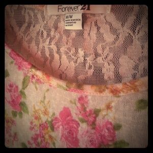 Sexy see thru embroidered top