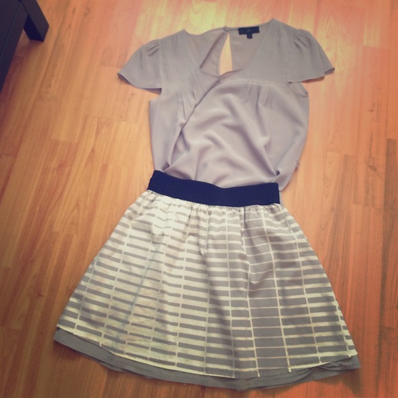 Club Monaco Monochrome Skirt