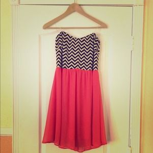 Coral pink dress ☺️