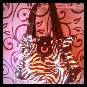 Zebra hand bag