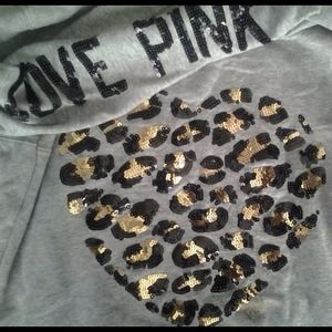 SOLD!  Victoria's Secret PINK leopard hoodie
