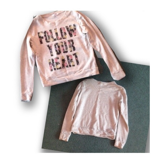 "Follow your heart" sweater