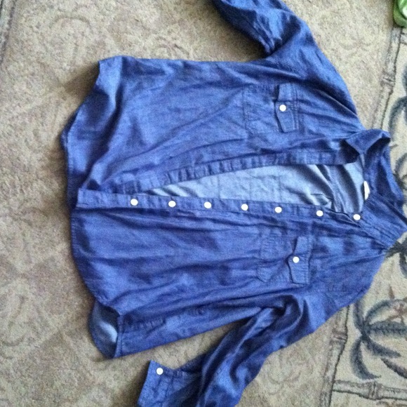 Denim button up