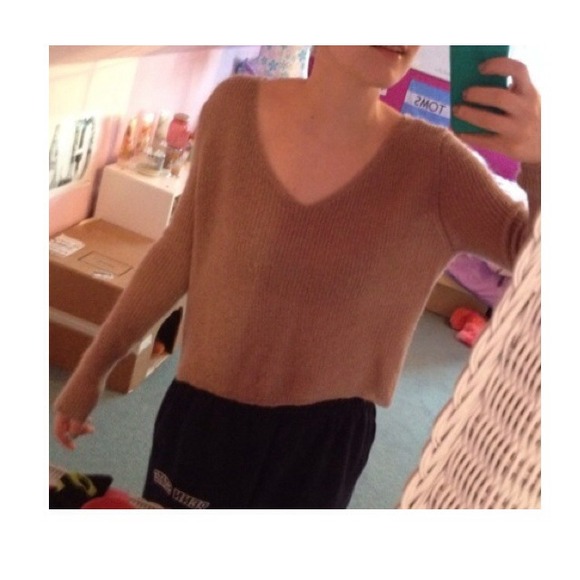 Taupe sweater with little shimmer