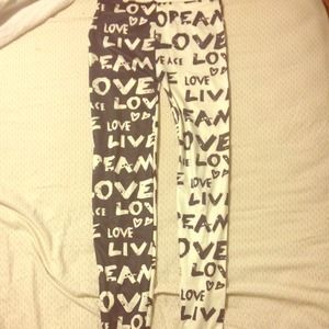 Black/White Leggings