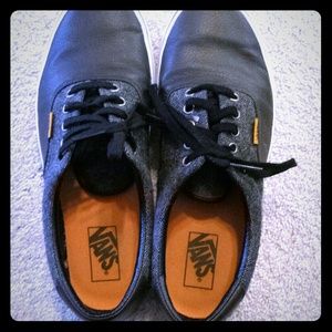 Men's vans tweed/leather vans 9.5