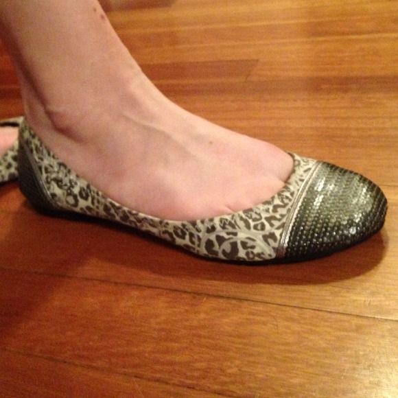 Coach ballet leopard print flats