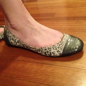 Coach ballet leopard print flats