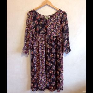 Vintage grunge RAMPAGE floral baby-doll