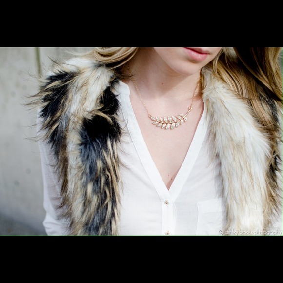 Faux fur vest