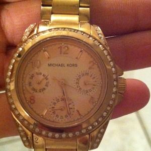 Rose gold Michael Kors watch