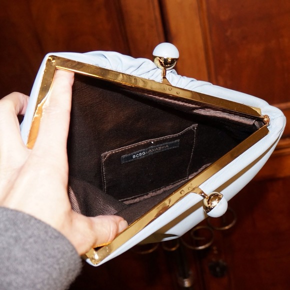 Leather BCBG buttery soft Clutch - Picture 2 of 4