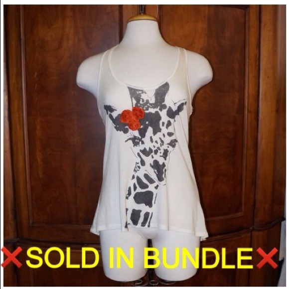 ❌SOLD IN BUNDLE💎❌Gia Giraffe flowy tank