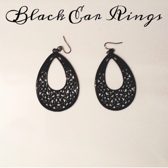 Black ear rings