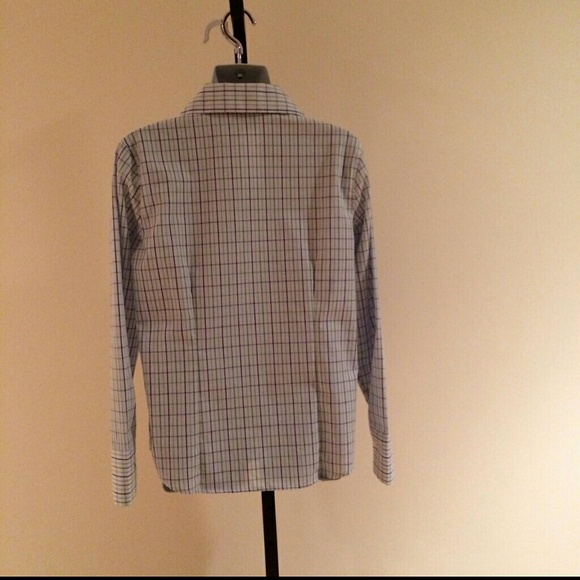 ORVIS Plaid Tailored Blouse - Picture 2 of 2