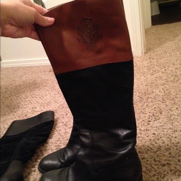 Black and Tan two tone boots