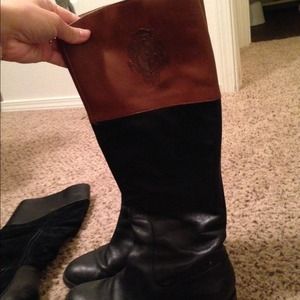 Black and Tan two tone boots