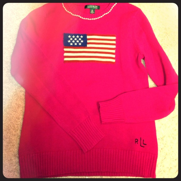 Ralph Lauren preppy patriotic sweater🇺🇸