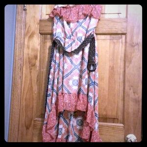 Vintage style high low dress