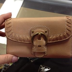 Tan coach wallet