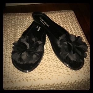 Kate Spade Jelly "BEAU" Thong Flower Flip Flops