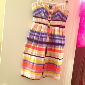 Strapless summer dress