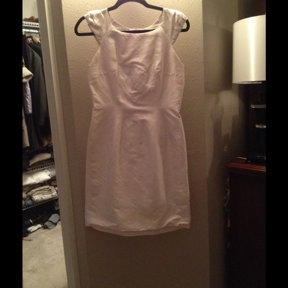 Sold on ebay ZARA white silk dress
