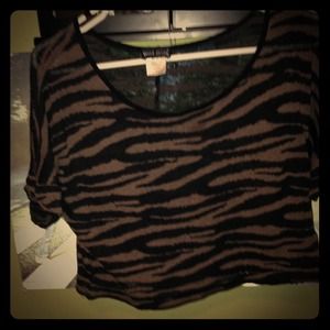 Wet Seal zebra crop top