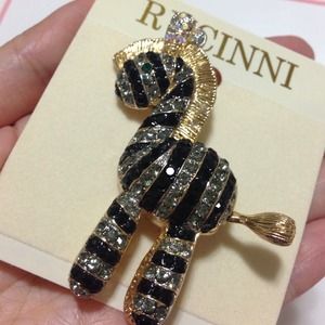 Swarovski Crystal Rucinni Zebra Brooch/Pendant/Pin