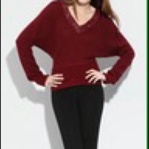 Free People sequin neck sweater