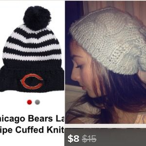 Chunky Striped Chicago Bears Knit
