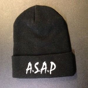 ASAP ROCKY TOUR BEANIE. BLACK. 2013