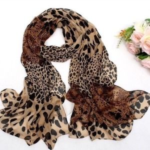 Animal Print chiffon fashion scarf