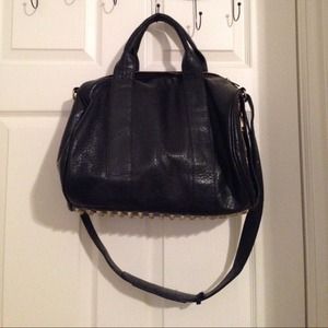 Studded Black Duffle