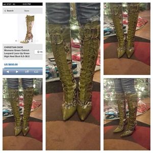 Authentic Christian Dior Boots (Ostrich Boots)