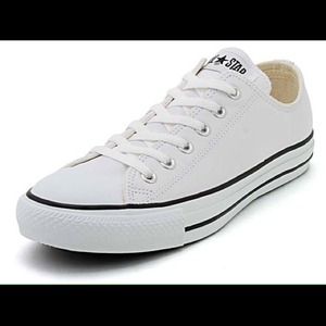 White leather Converse