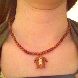Hand-made Hawaiian turtle necklace
