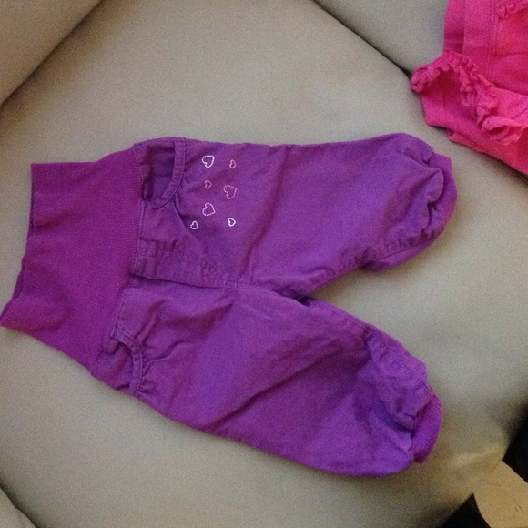 H&M purple baby girl pants