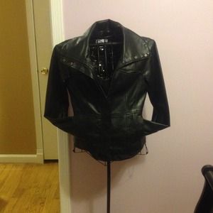 Faux leather jacket