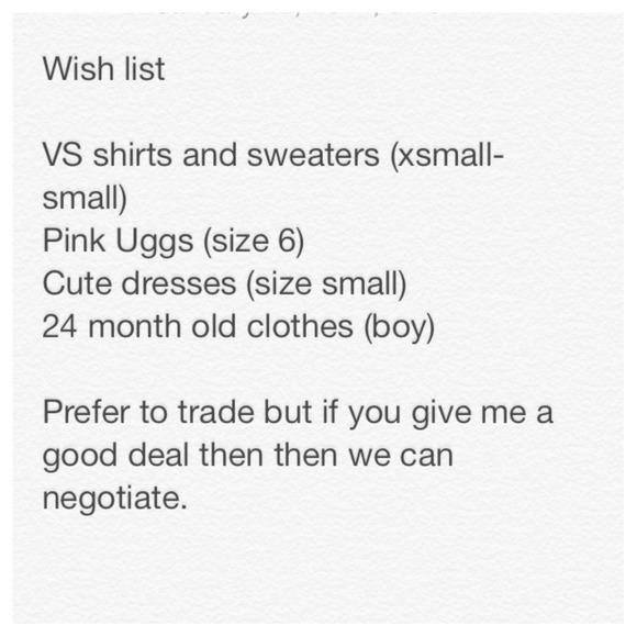 Wish List - Picture 1 of 1