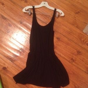 AMERICAN APPAREL COTTON DRESS W/ TIE ON WAIST