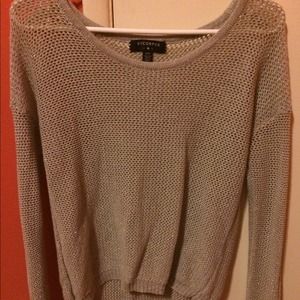 Sparkly Gray Knitted Pullover